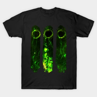 Alien Life - Planets and Stars (Green Space Plasma) T-Shirt